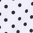 Modal Lace-Trim Cami, White With Black Dots, swatch
