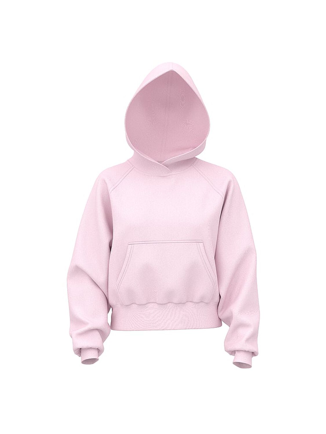 vs Pink Campus Fleece&trade; Shrunken Hoodie Pink Tulip 3 of 4 