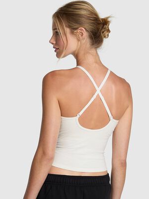 All-Day Cotton High-Neck Bra Tank