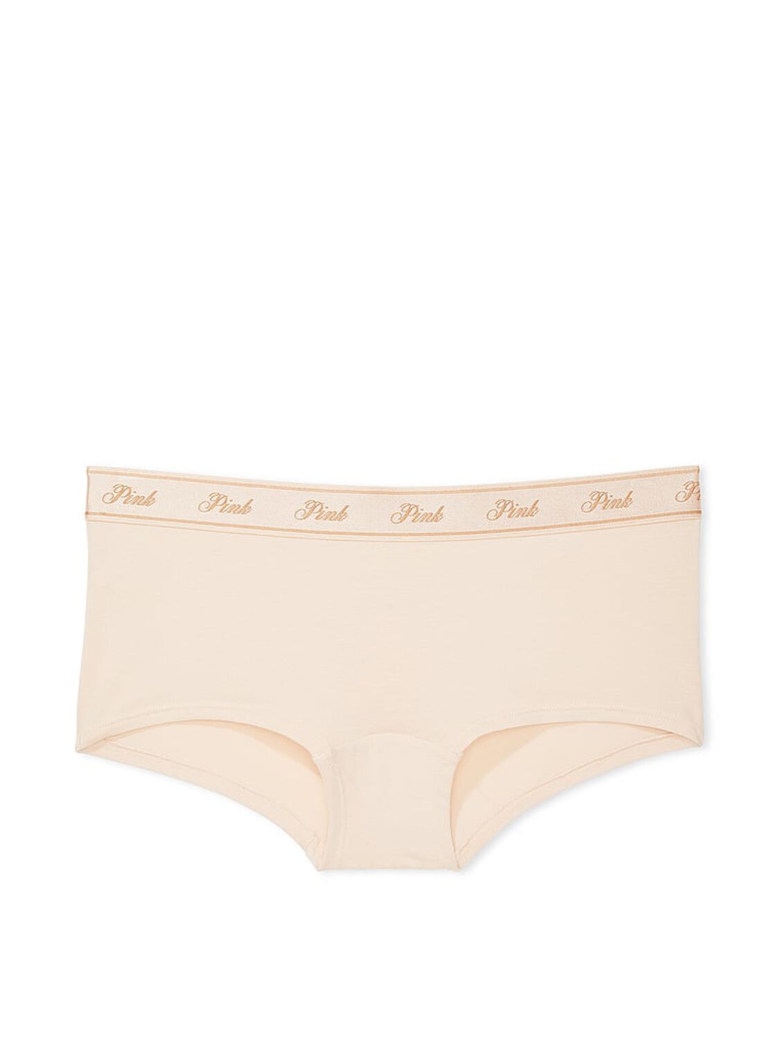 vs Pink Logo Cotton Boyshort Panty Marzipan 3 of 3 