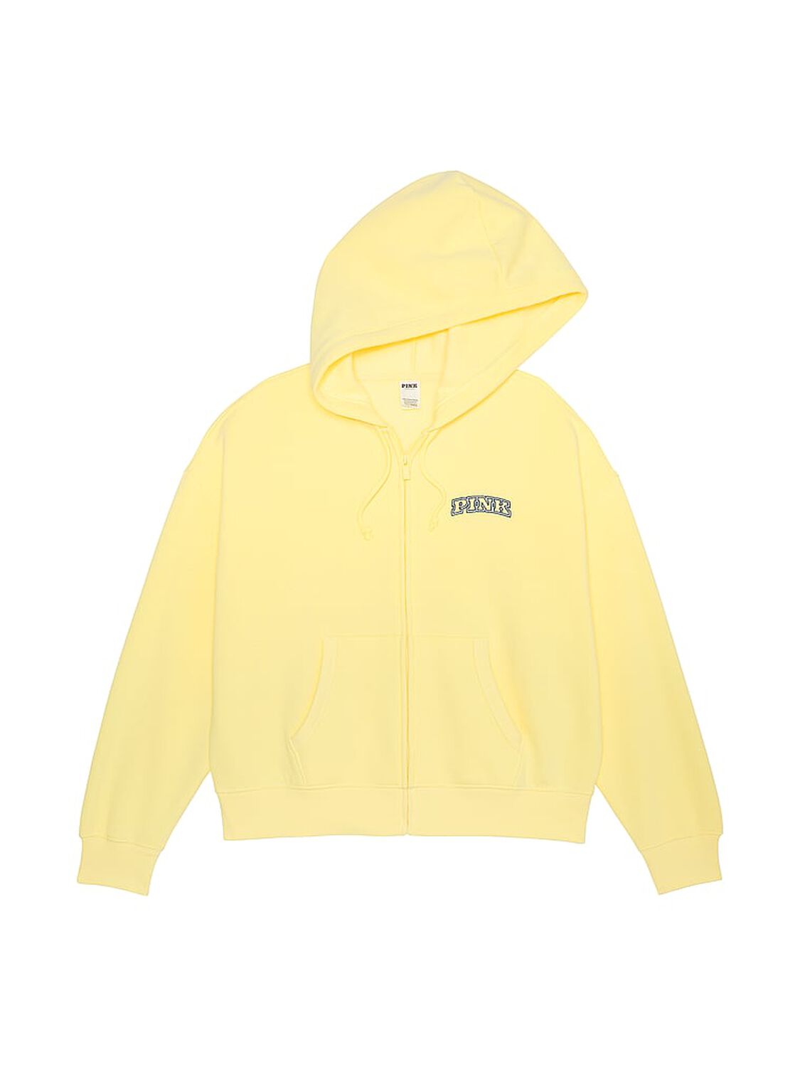 vs Pink Ivy Fleece Campus Full-Zip Hoodie Mellow Yellow 3 of 4 