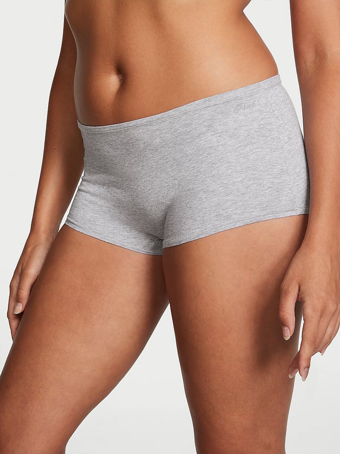 vs Pink Cotton Boyshort Panty 1 of 4 
