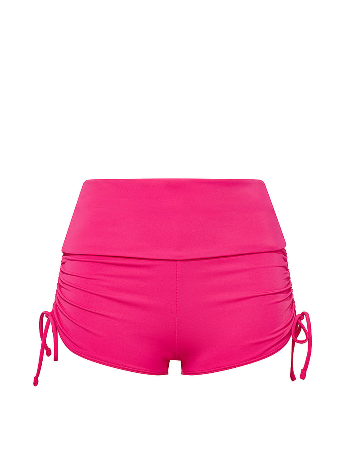 vs Pink Swim High-Waisted Foldover Bikini Shortie Bottom Hot Stuff 3 of 4 