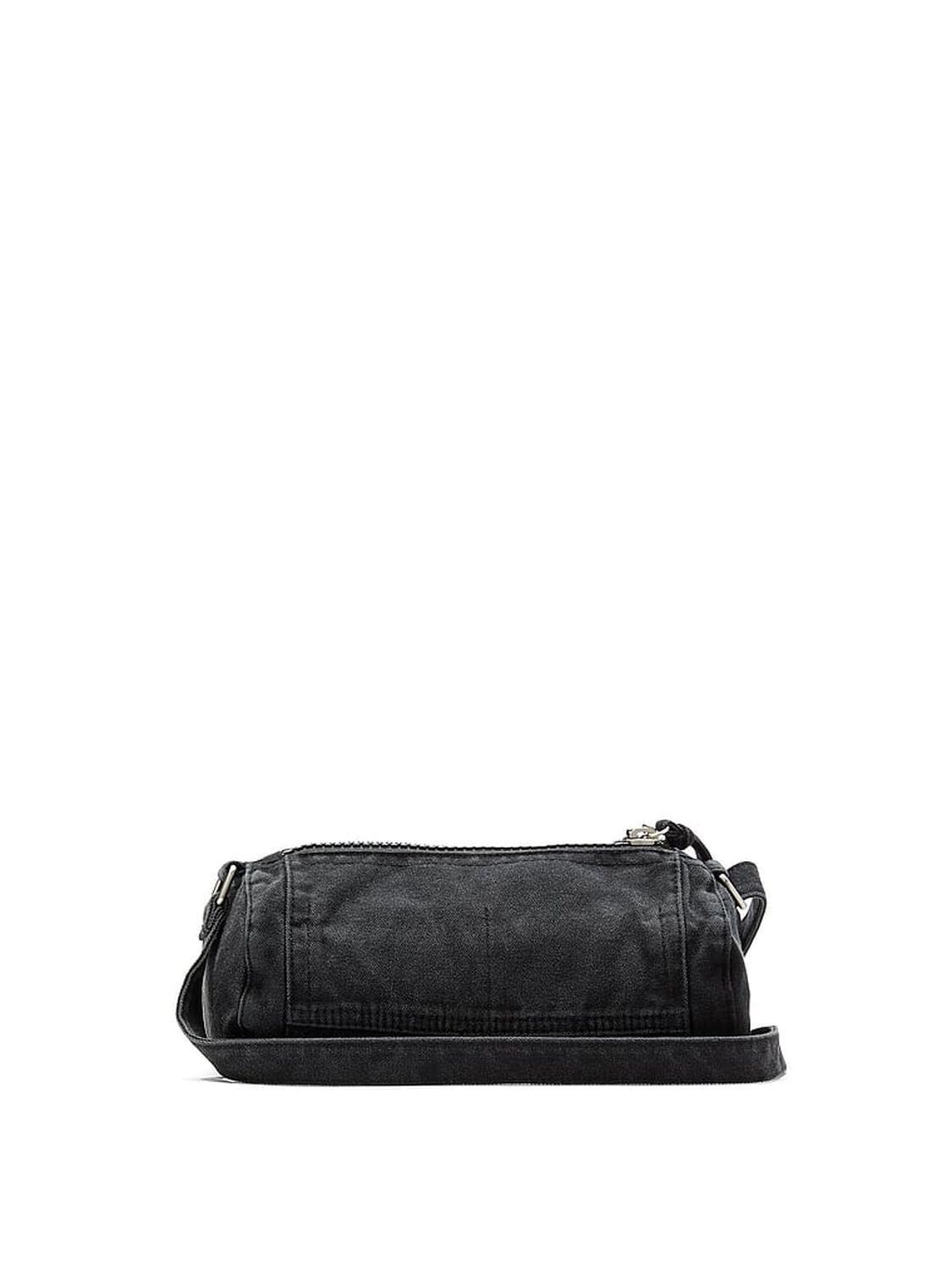vs Pink Canvas Rolled Duﬄe Shoulder Bag Black 2 of 3 