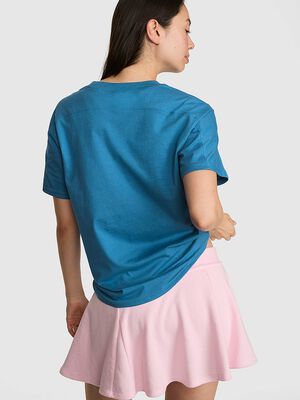 Campus Cotton&trade; V-Stitch Crewneck Boxy Tee