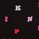 Logo Cotton Hiphugger Panty, Black Block P I N K Print, swatch