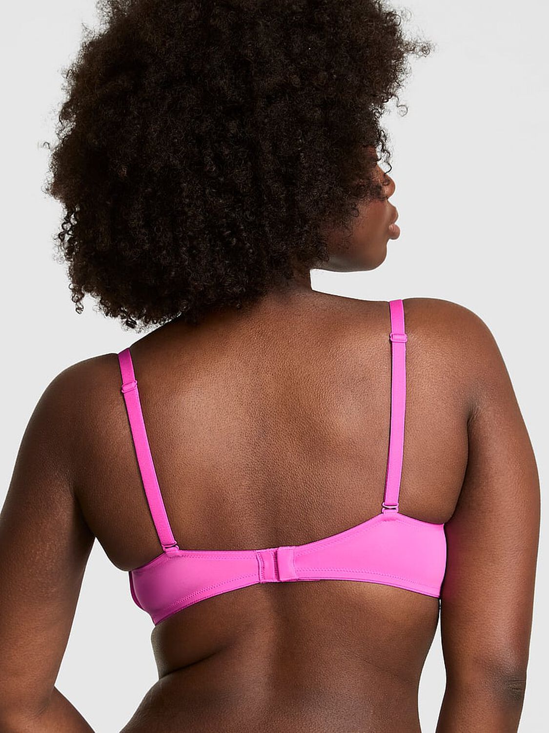vs Pink Wear Everywhere Wear Everywhere Push-Up Wireless Bra Pink Gossip 2 of 3 