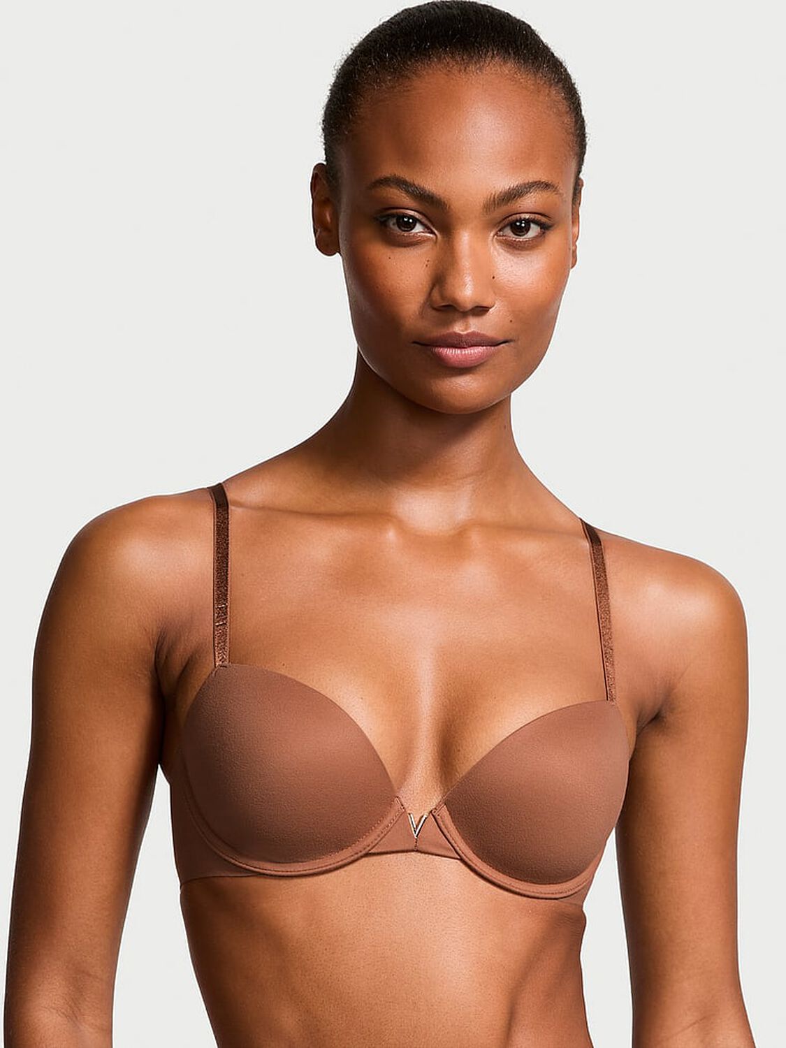vs Dream Angels Smooth Lightly Lined Demi Bra Caramel 1 of 4 
