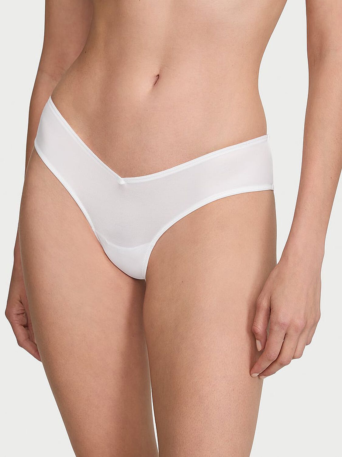 vs Very Sexy Strappy Back High-Leg Cheeky Panty Vs White 1 of 4 