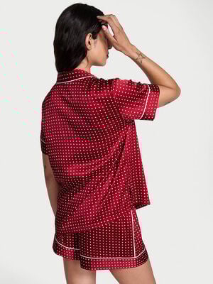 Glazed Satin Short Pajama Set