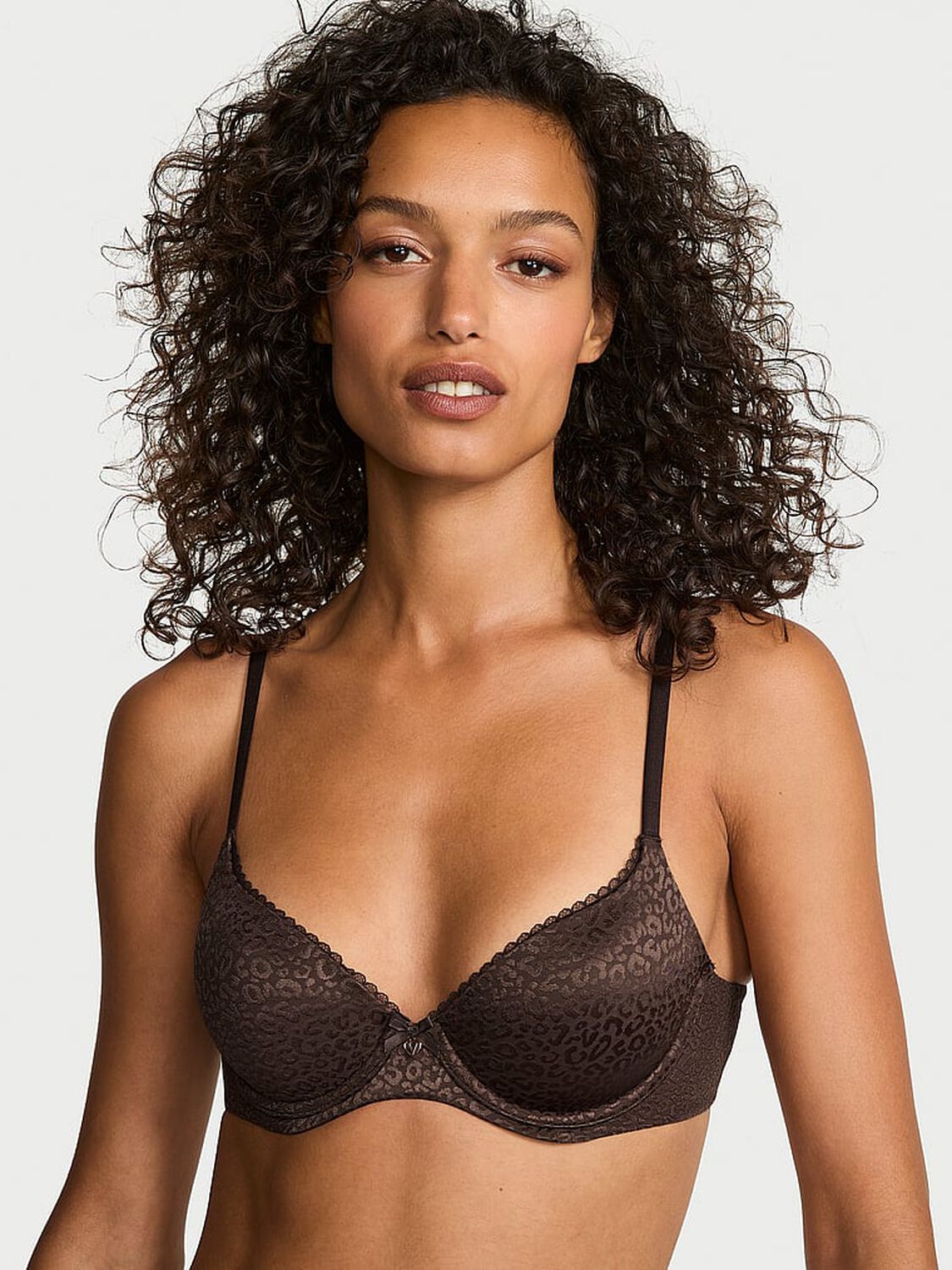 vs Body By Victoria Lightly Lined Demi Bra French Roast 1 of 3 