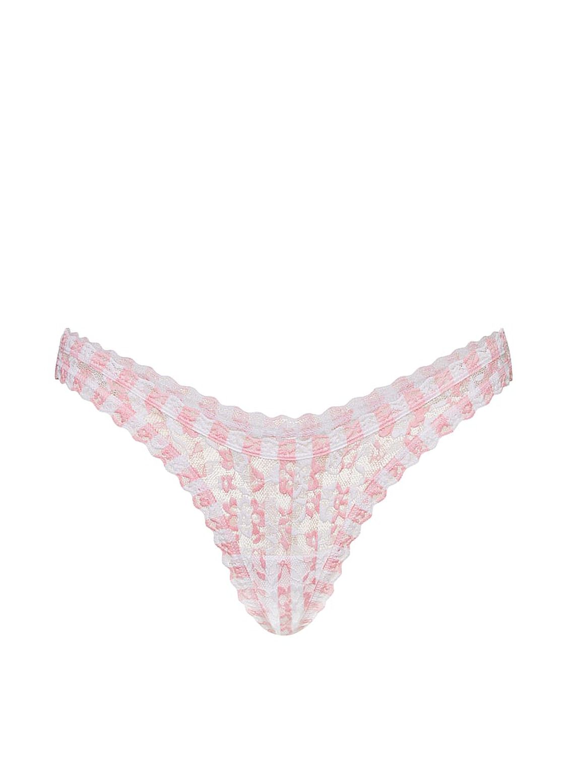 vs The Lacie Lace Ultra-Mini Scoop Thong Panty Pretty Blossom Iconic Stripe 3 of 3 
