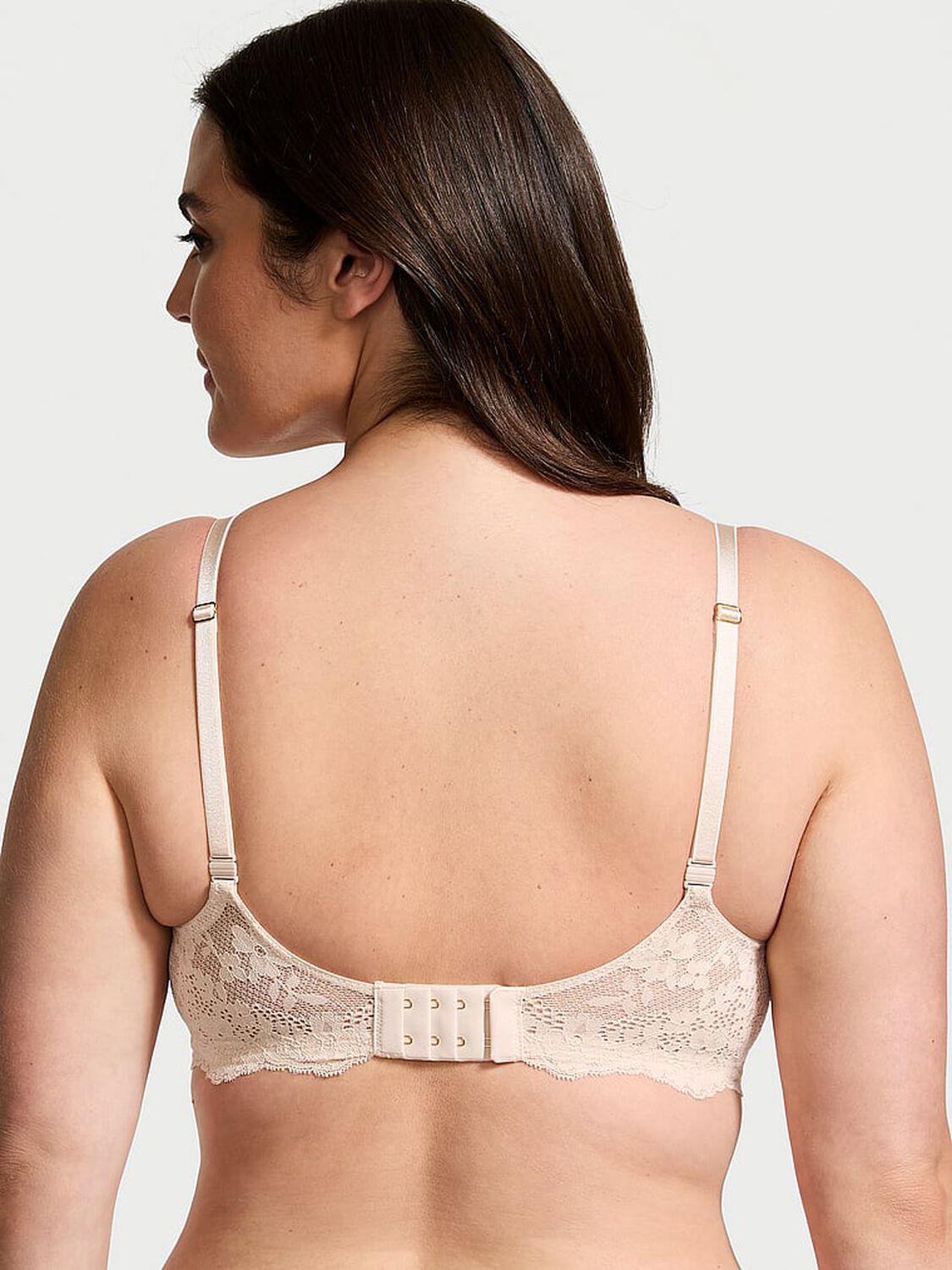 vs Dream Angels Wicked Unlined Lace Balconette Bra Marzipan 2 of 4 
