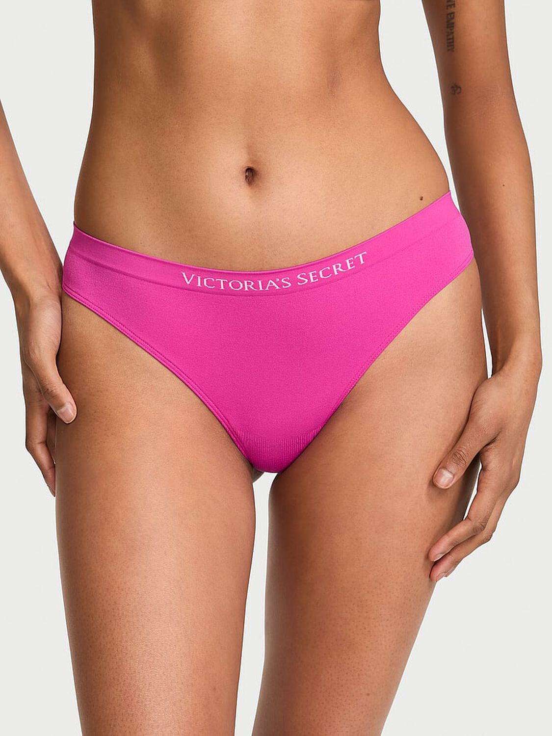 vs Seamless Seamless Thong Panty Pink Fire 1 of 2 