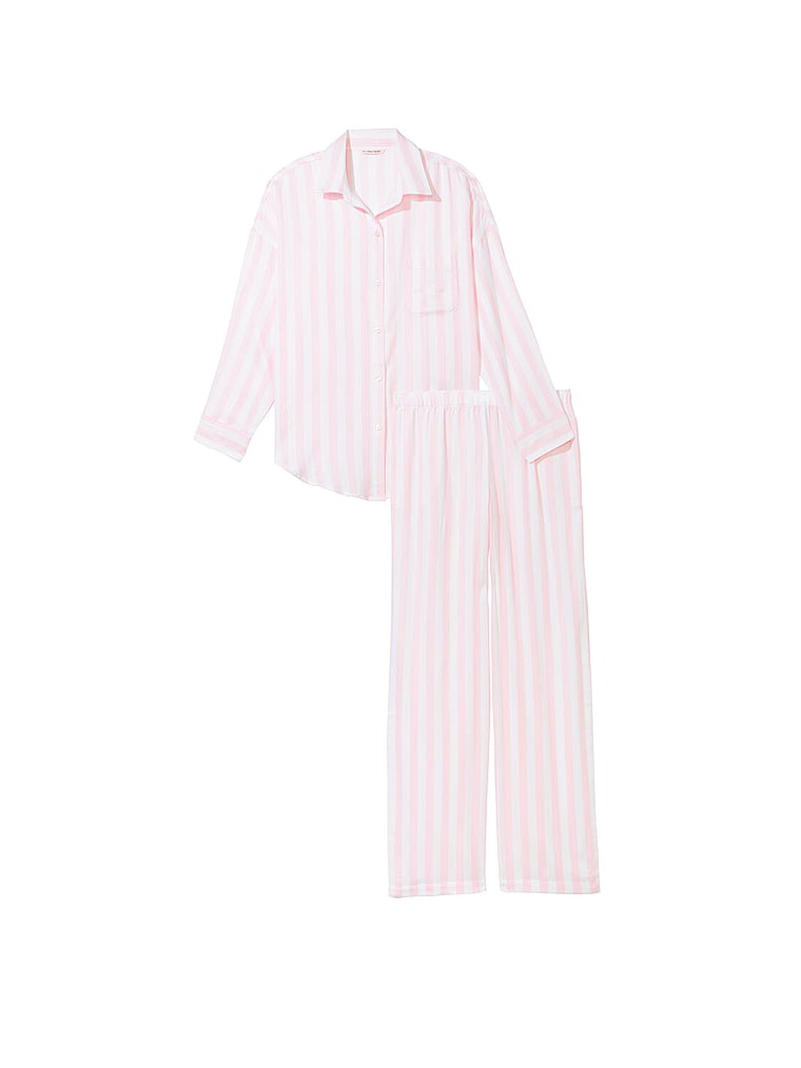 vs Victoria's Secret Modal-Cotton Long Pajama Set Pretty Blossom Stripes 3 of 4 