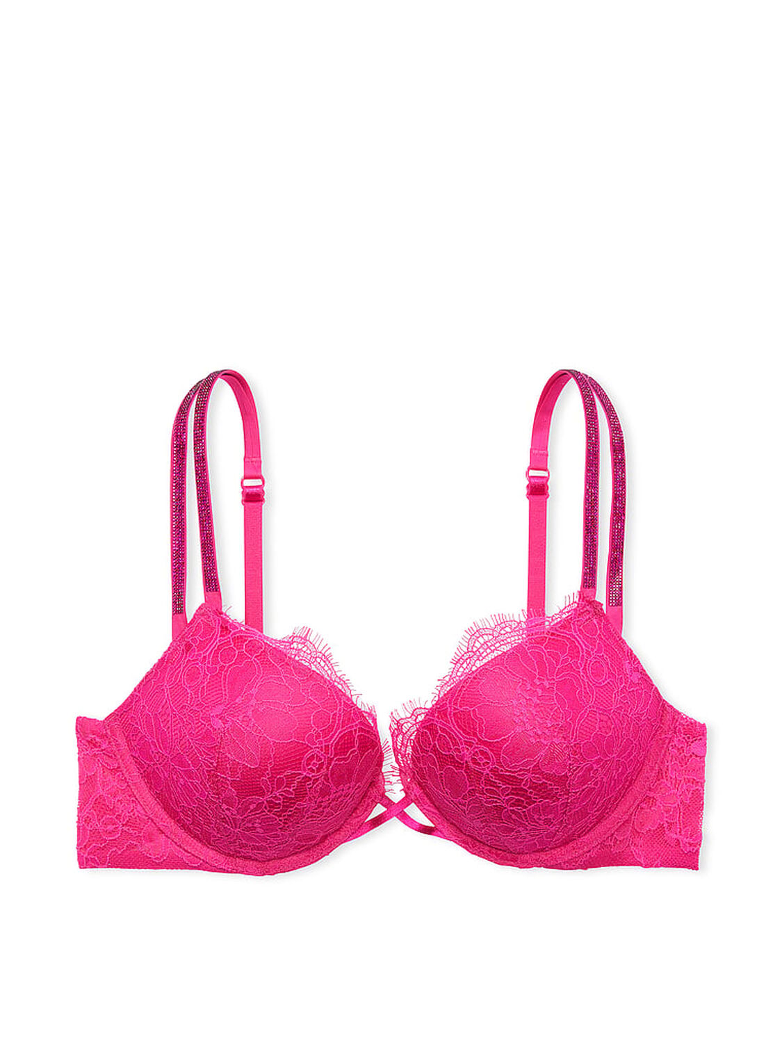 vs Very Sexy Bombshell Add-2-Cups Double Shine Strap Lace Push-Up Bra 3 of 4 