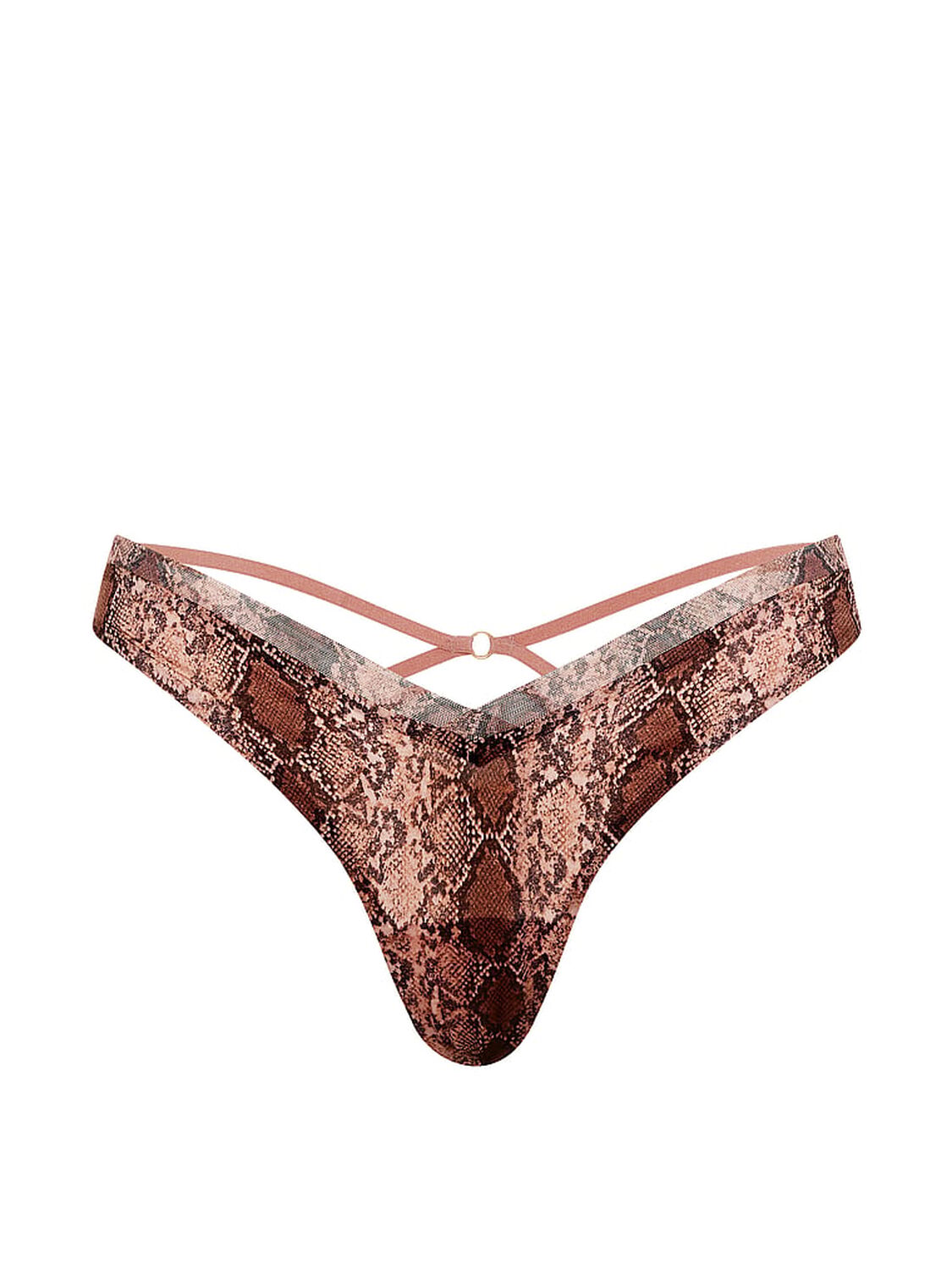 vs Very Sexy Sheer Reveal Mesh-Trim Strappy-Back Thong Panty Snake 3 of 3 