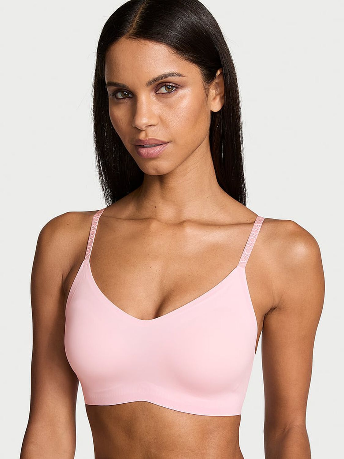 vs The T-Shirt Lightly Lined Wireless Comfort Bra Pretty Blossom 1 of 3 