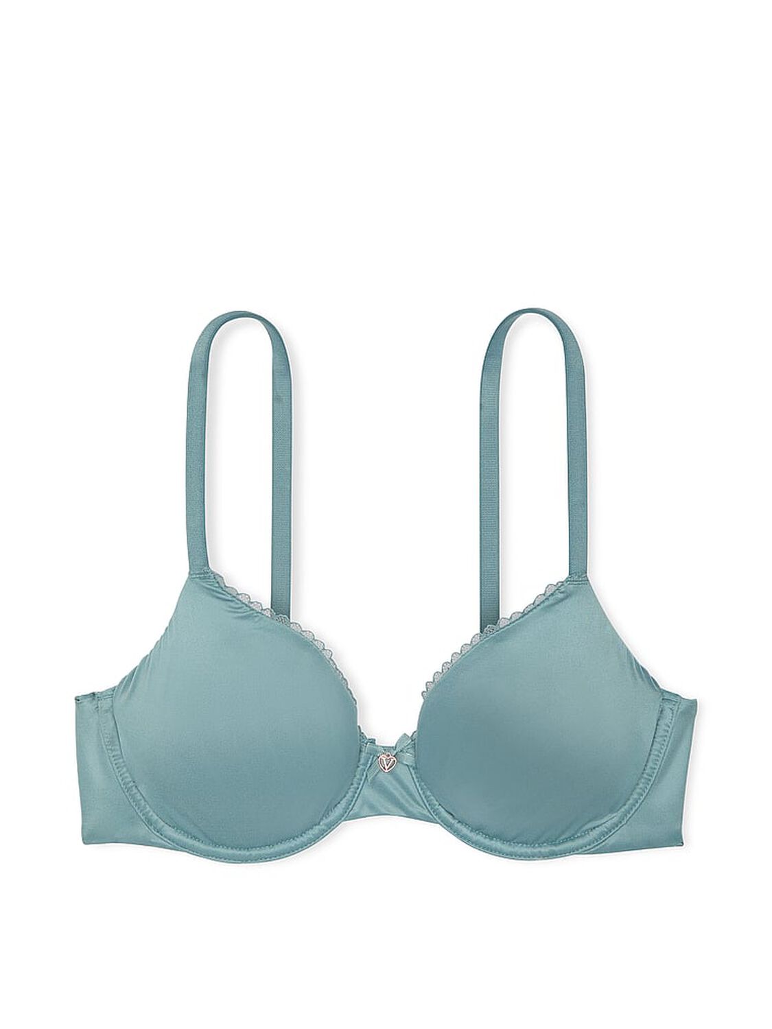 vs Body By Victoria Invisible Lift Unlined Smooth Demi Bra Jupiter Blue 3 of 3 