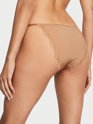 Lace-Trim String Bikini Panty