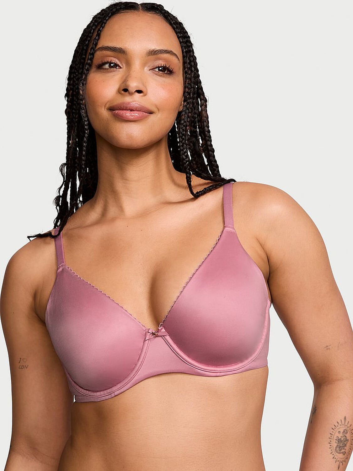 vs Body By Victoria Invisible Lift Full-Coverage Minimizer Bra Dusk Mauve 1 of 4 