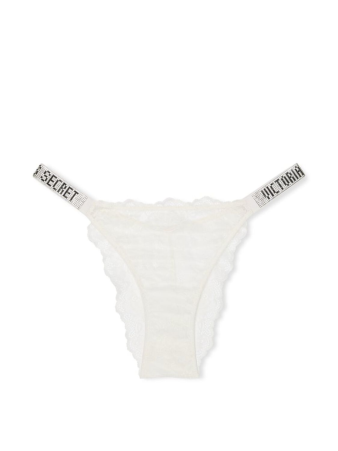 vs Very Sexy Shine Strap Brazilian Panty Coconut White 1 of 1 
