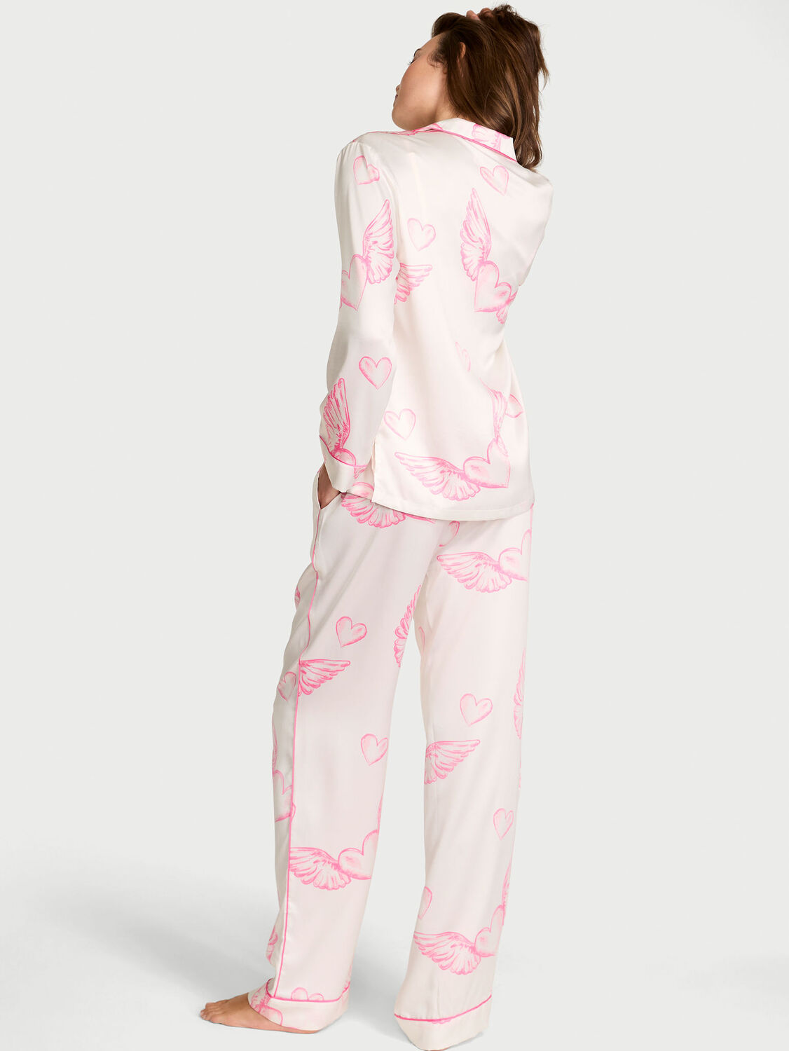 vs Victoria's Secret Glazed Satin Long Pajama Set 2 of 2 