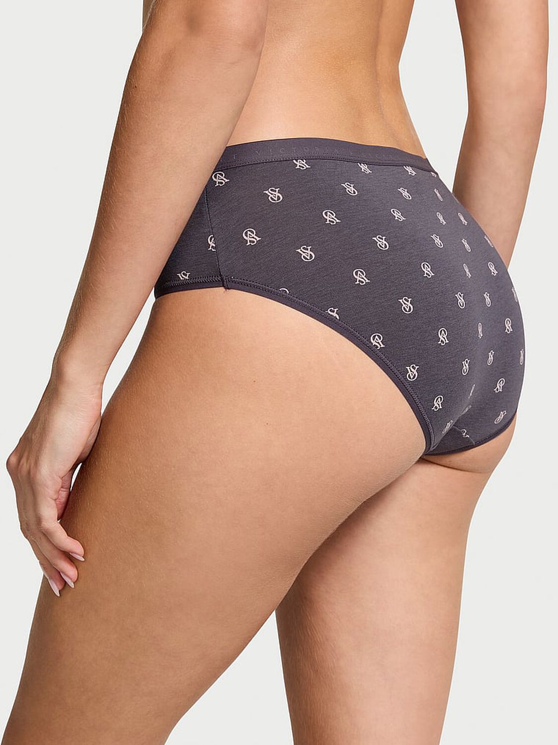 vs Victoria's Secret Stretch Cotton Hiphugger Panty Tornado Logos 2 of 3 