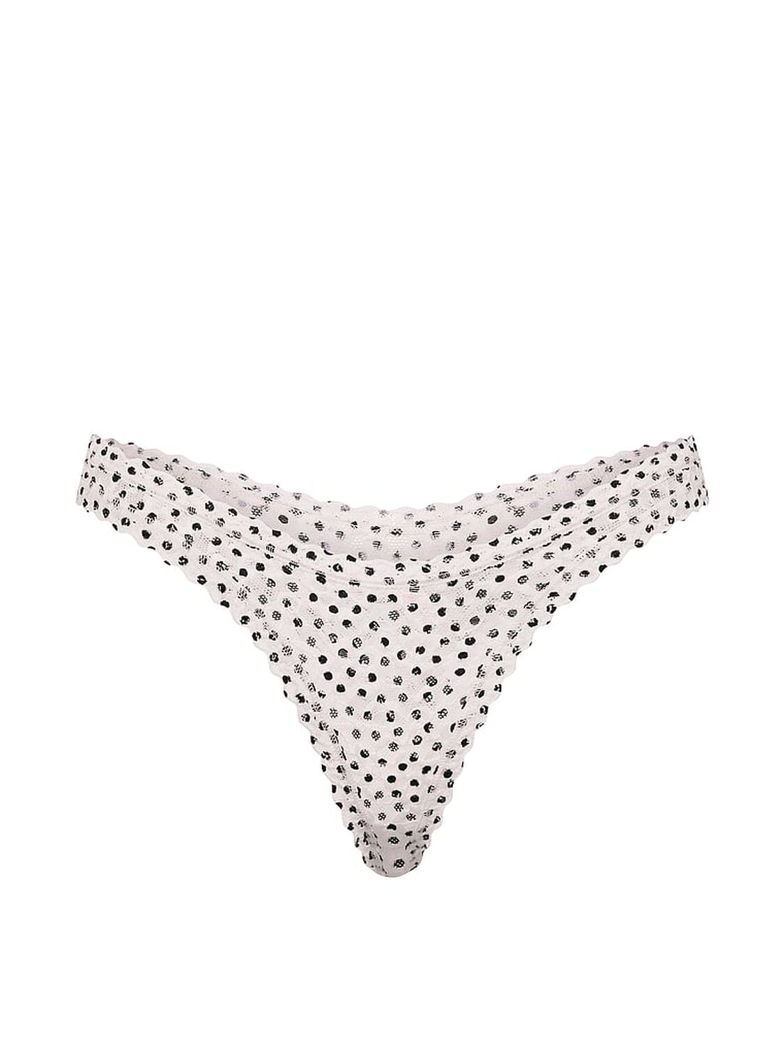 vs The Lacie Lace Ultra-Mini Scoop Thong Panty Coconut White 3 of 4 