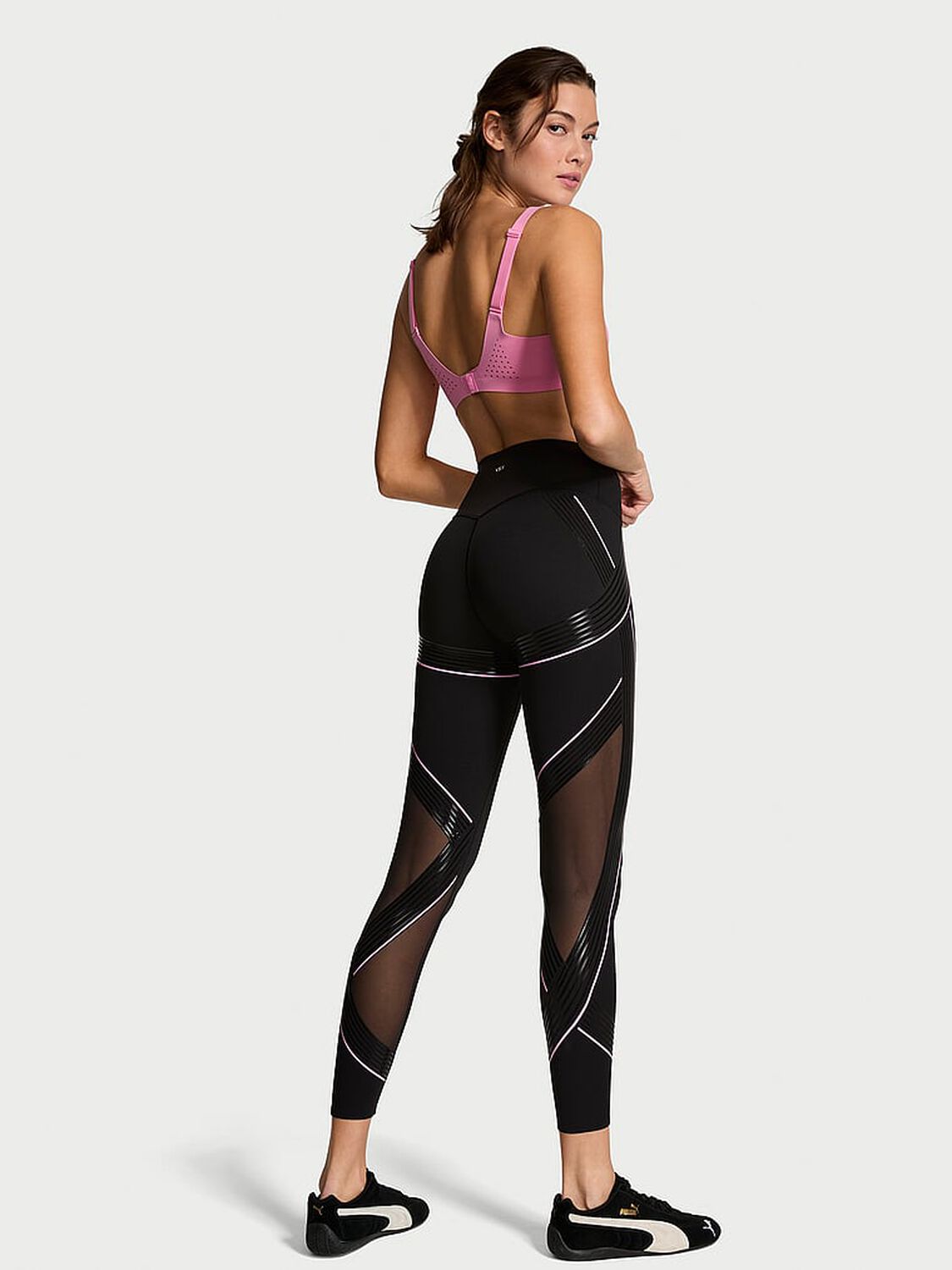 vs Vsx VSX Elevate&trade; Refined Contours Legging Black & Pink 2 of 4 