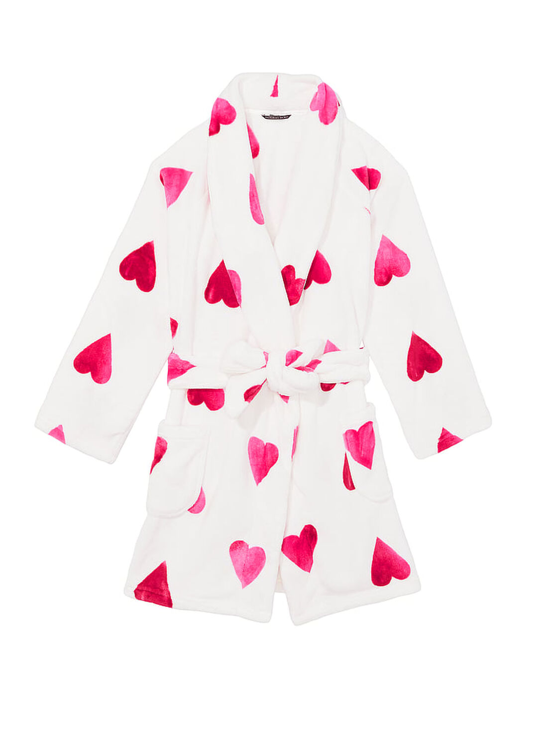 vs Victoria's Secret Short Cozy Robe Black 3 of 4 