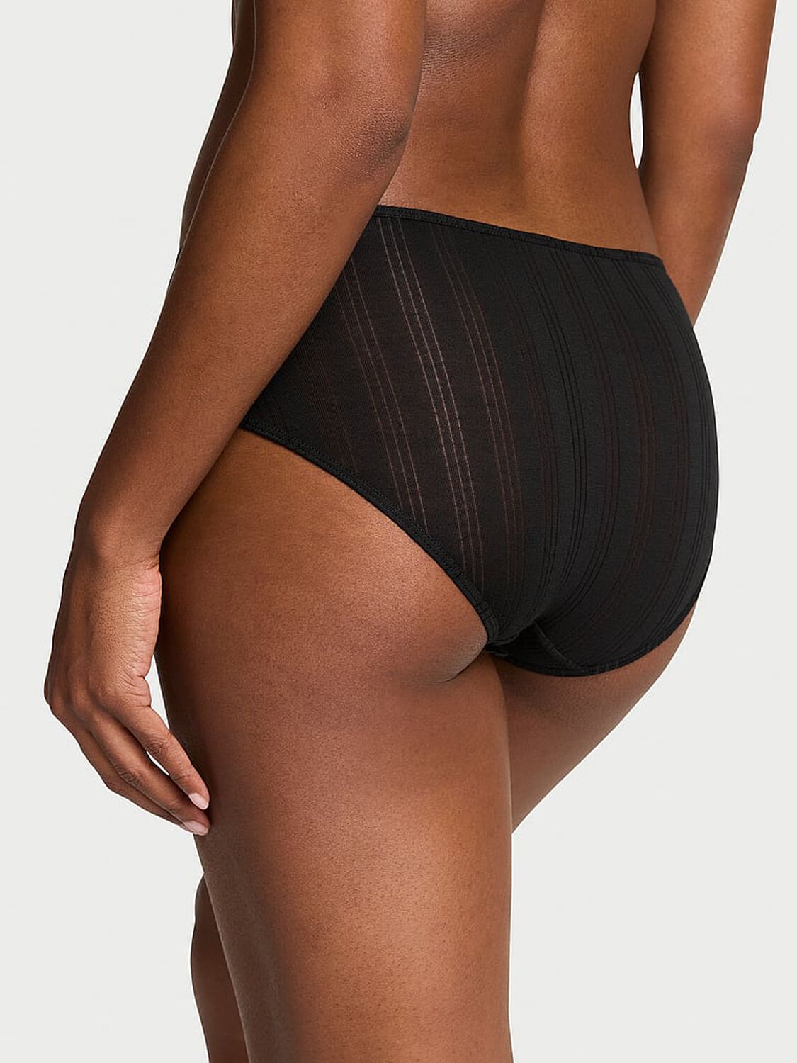 vs Victoria's Secret Ultra-Fine Modal Hiphugger Panty Black 2 of 3 