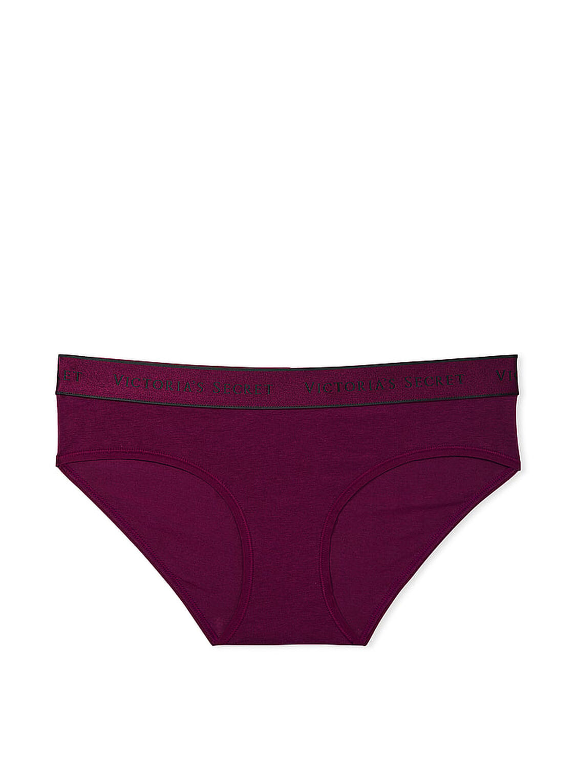 vs Cotton Logo Cotton Hiphugger Panty Plum Rouge 3 of 3 