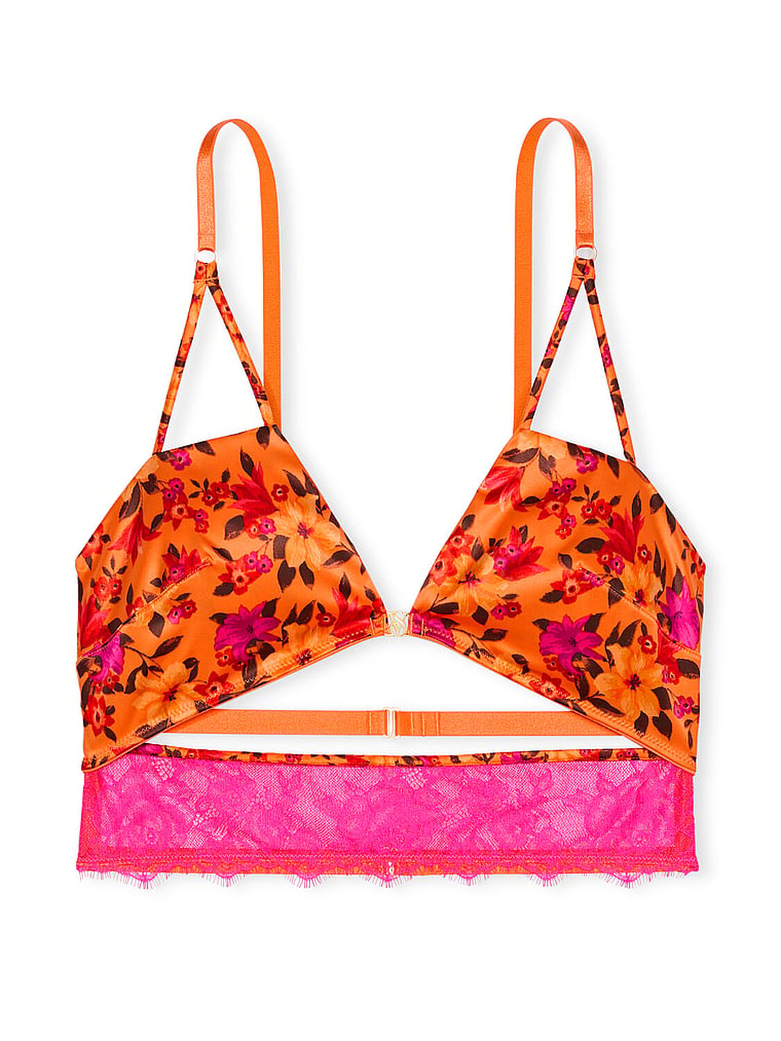 vs Very Sexy Tropical Satin Lace Cutout Bra Top Island Vibes 3 of 5 