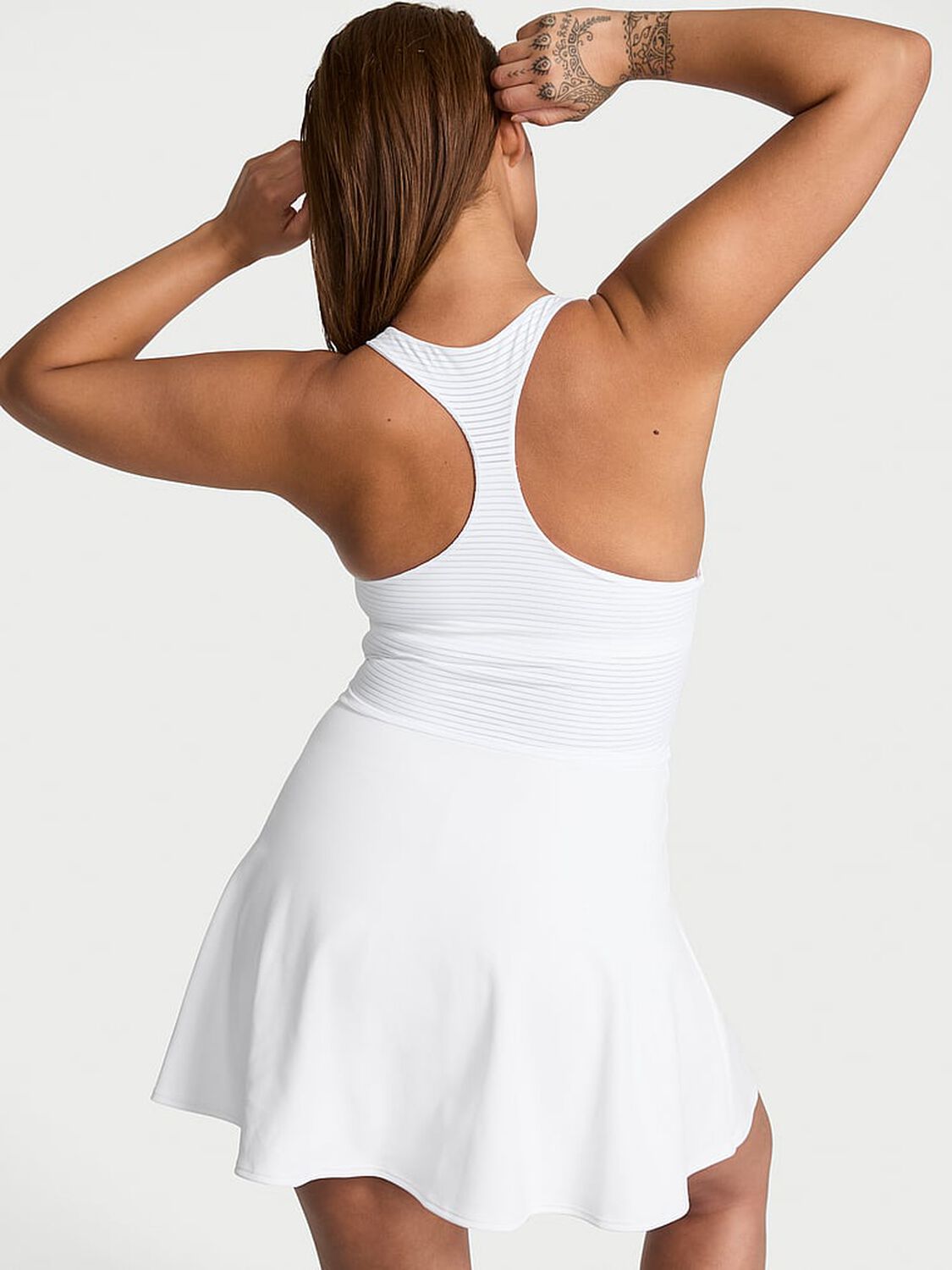 vs Vsx VSX Incredible Coverage™ Racerback Tank Dress Vs White 2 of 3 