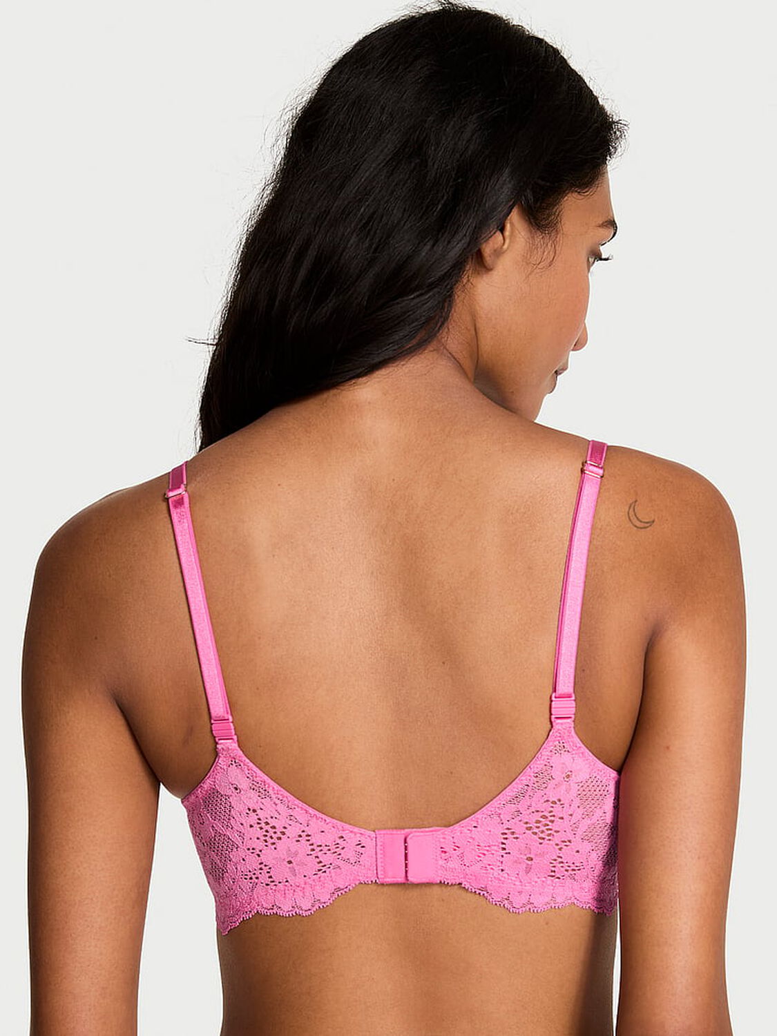 vs Dream Angels Wicked Unlined Lace Balconette Bra Rose Garden 2 of 4 