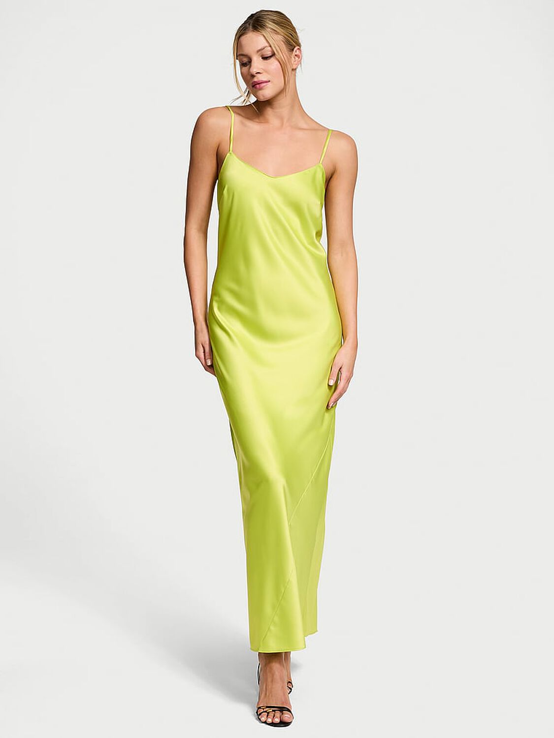 vs Victoria's Secret Satin Long Slip Dress 1 of 3 