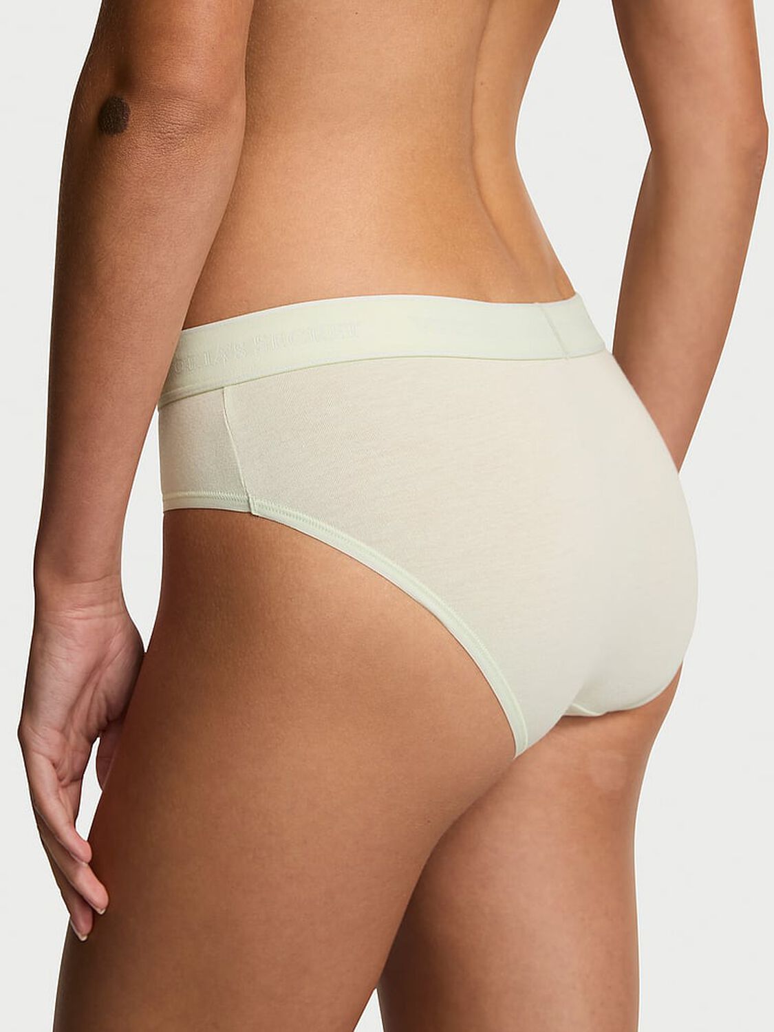 vs Cotton Logo Cotton Hiphugger Panty Mint Crush 1 of 2 