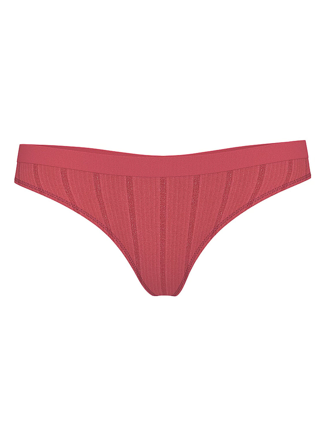 vs Seamless Seamless Thong Panty Seductive Rose Lurex Stripe 1 of 2 