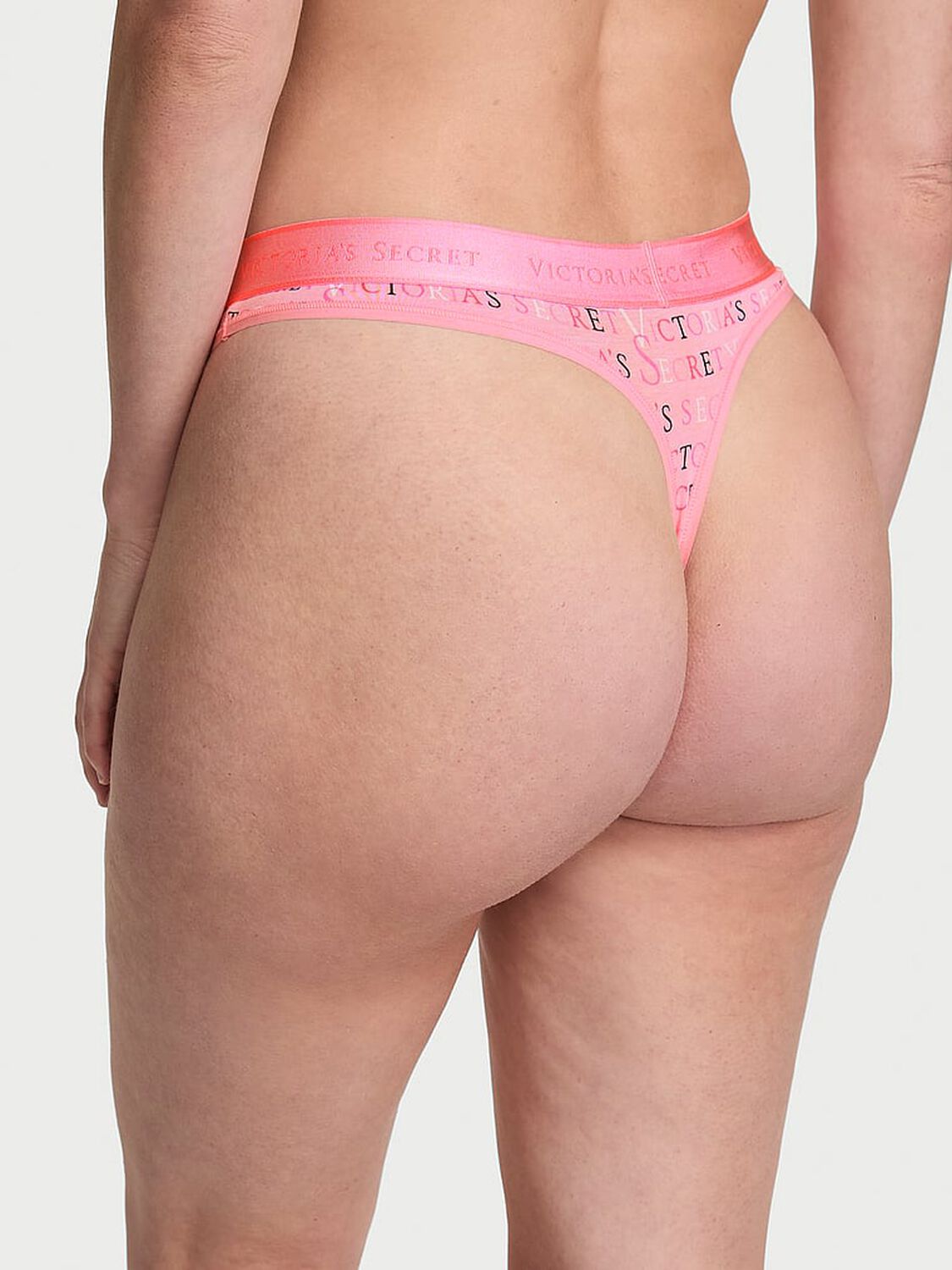 vs Cotton Logo Cotton Thong Panty 2 of 2 