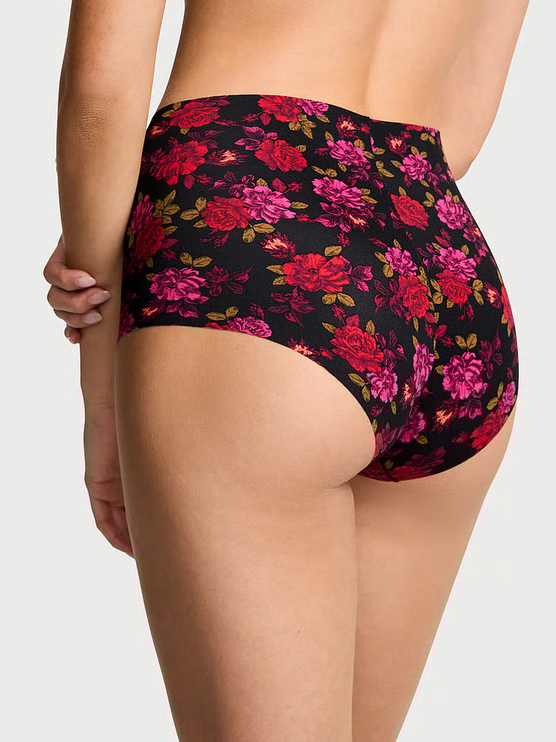 vs No-Show No-Show Modern Brief Panty Black Winter Floral 1 of 3 
