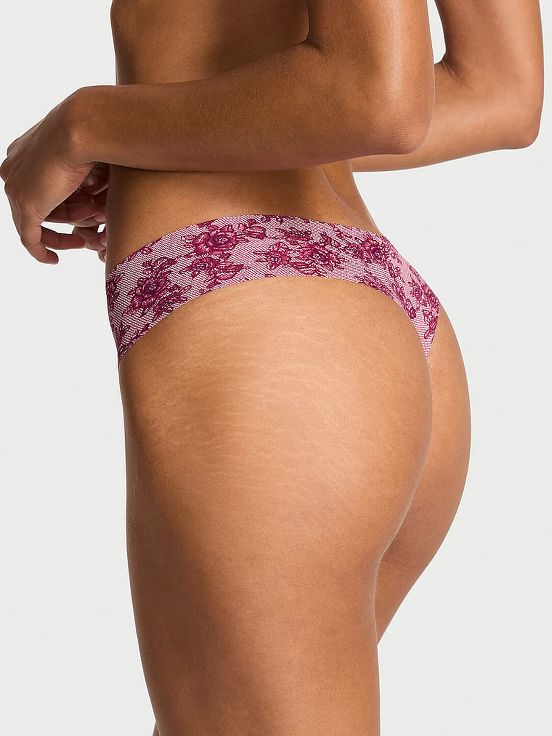 vs No-Show No-Show Thong Panty Fresh Jam Floral 2 of 2 