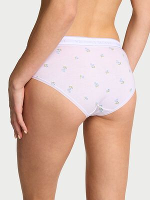Logo Cotton Embroidered Hiphugger Panty