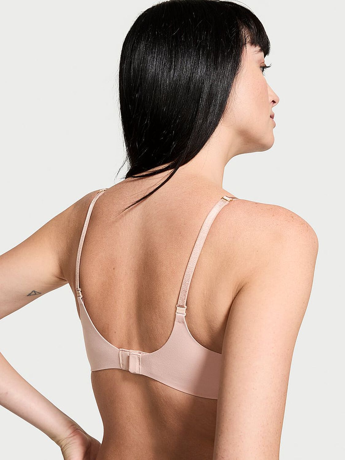 vs Dream Angels Smooth Wireless Push-Up Plunge Bra Macaron 2 of 4 