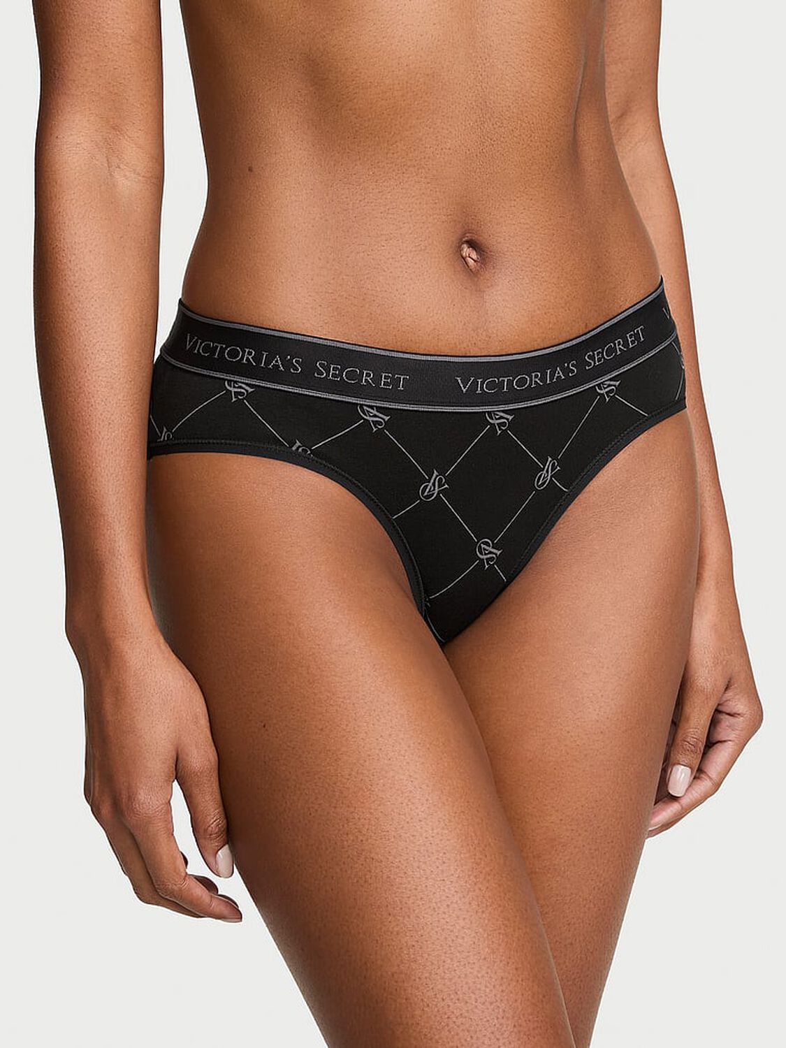 vs Cotton Logo Cotton Hiphugger Panty Diamond Vs Lockup 1 of 2 