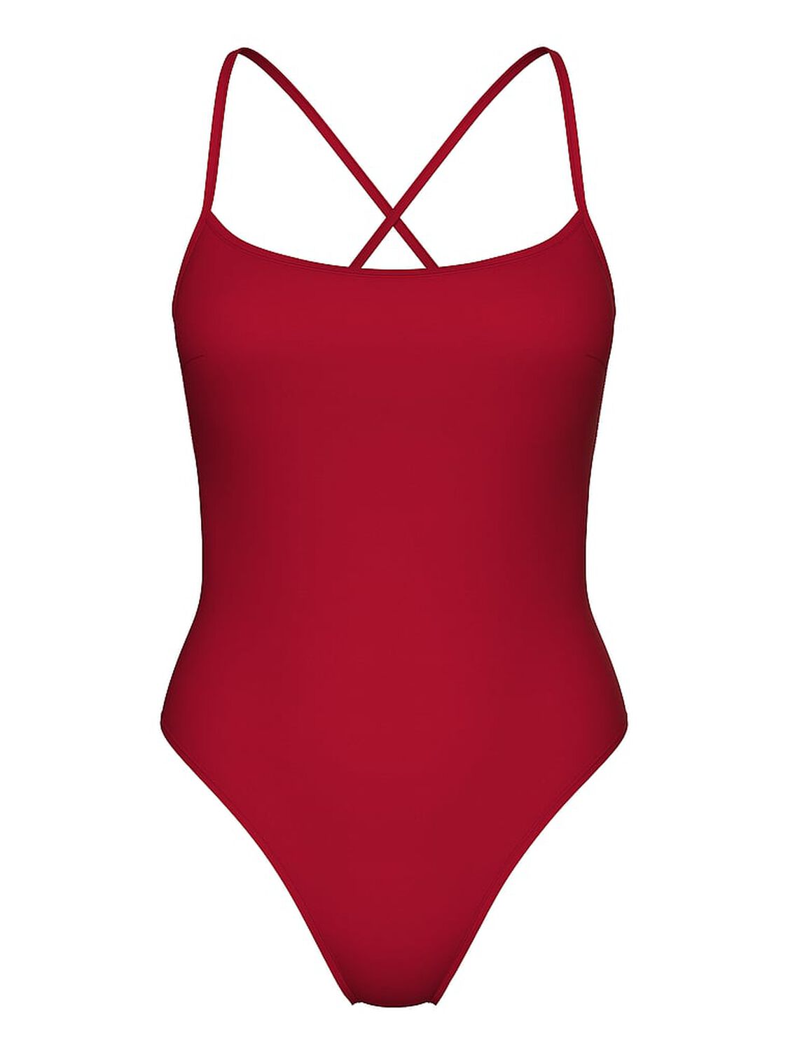 vs Victoria's Secret Swim Essential Classic Scoop One-Piece Swimsuit Red Lacquer 3 of 3