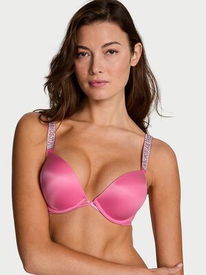 Bombshell Logo Shine Strap Add-2-Cups Push-Up Bra