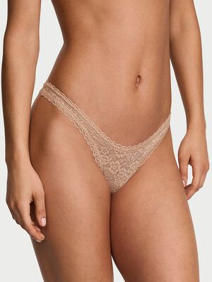 Lace Ultra-Mini Scoop Thong Panty