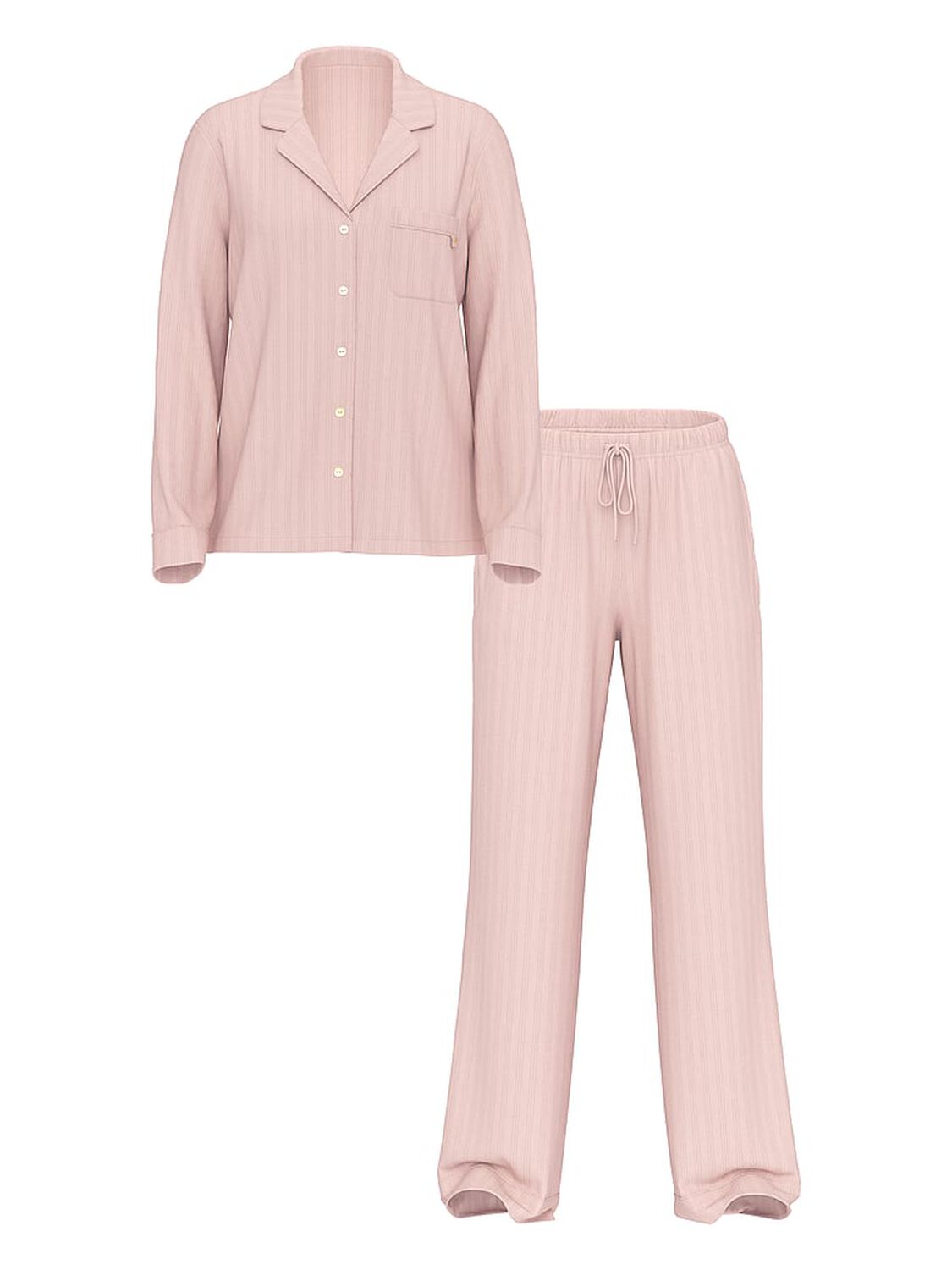 vs Victoria's Secret Ultra-Fine Modal Long Pajama Set Bare All 2 of 3 