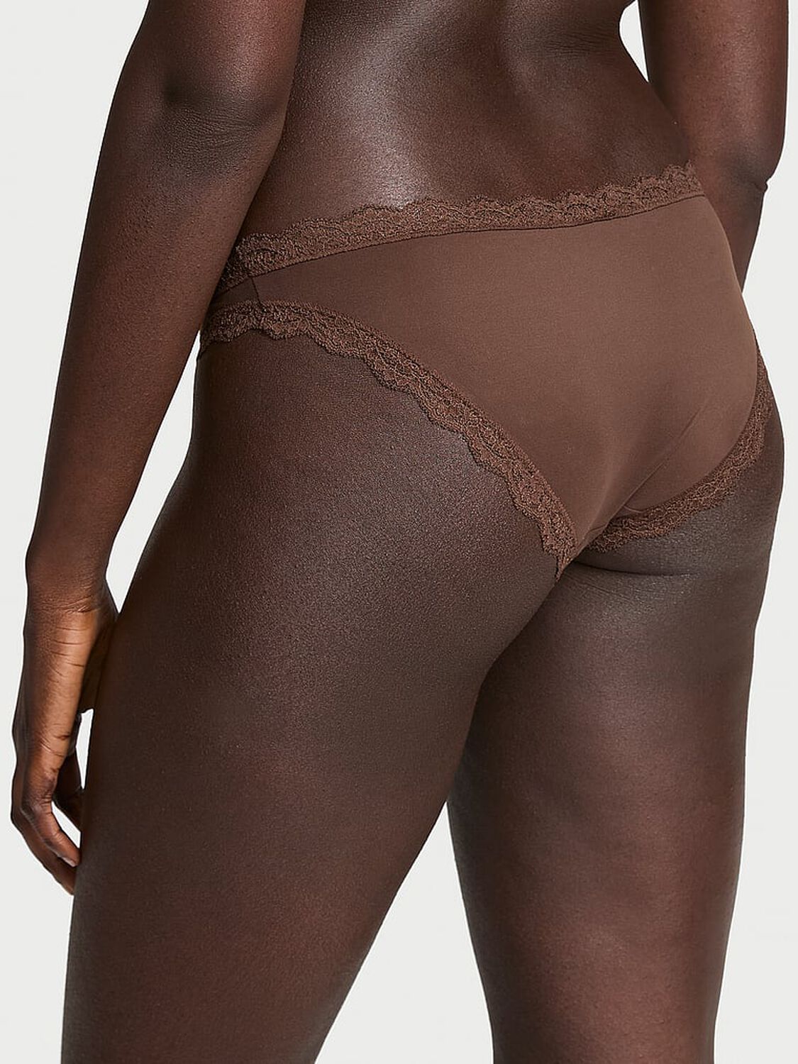 vs Dream Angels Lace-Trim Bikini Panty Ganache 2 of 3 